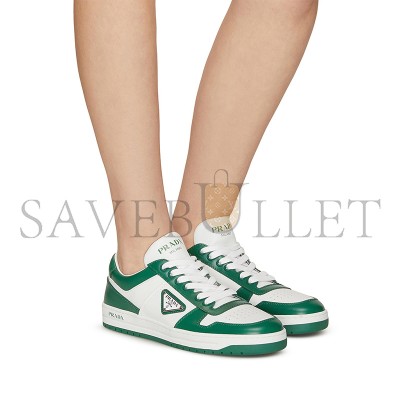 PRADA TWO-TONE LEATHER DOWNTOWN SNEAKERS F0A8Z